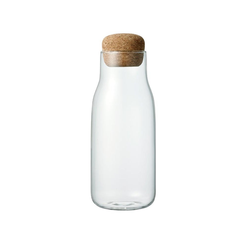 KINTO BOTTLIT clear glass canister with cork lid, 600 ml