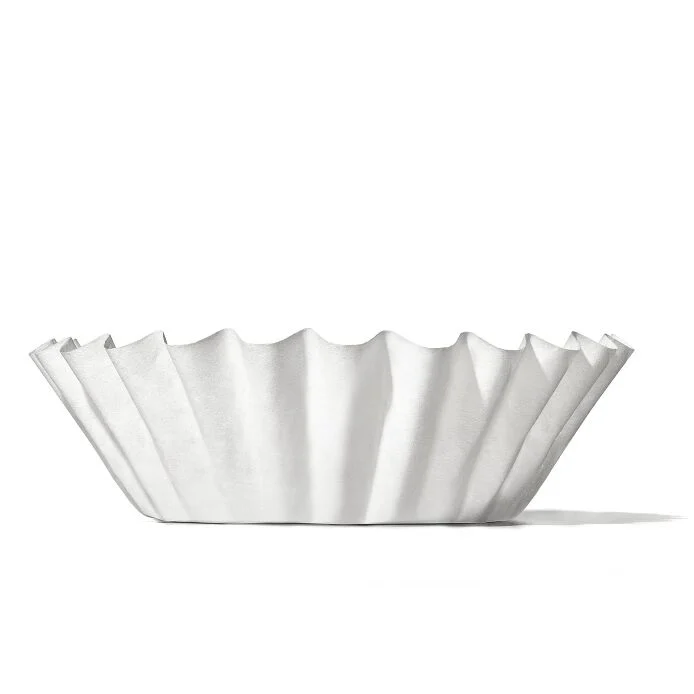 OXO large basket paper filter, one filter shown from the 100-count pack